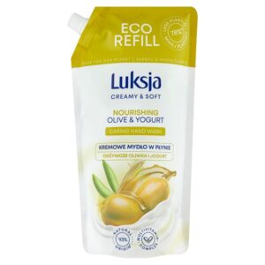 Luksja Creamy Soft Kremowe mydło w płynie Oliwka i Jogurt Zapas 900 ml