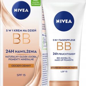 NIVEA 5w1 Krem BB na Dzień - odcień ciemny, 50 ml